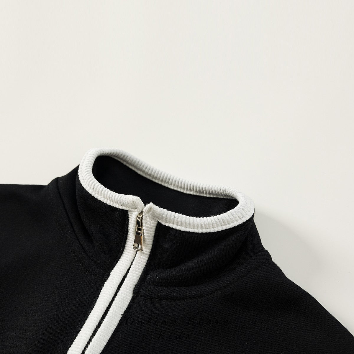 Boys black fleece