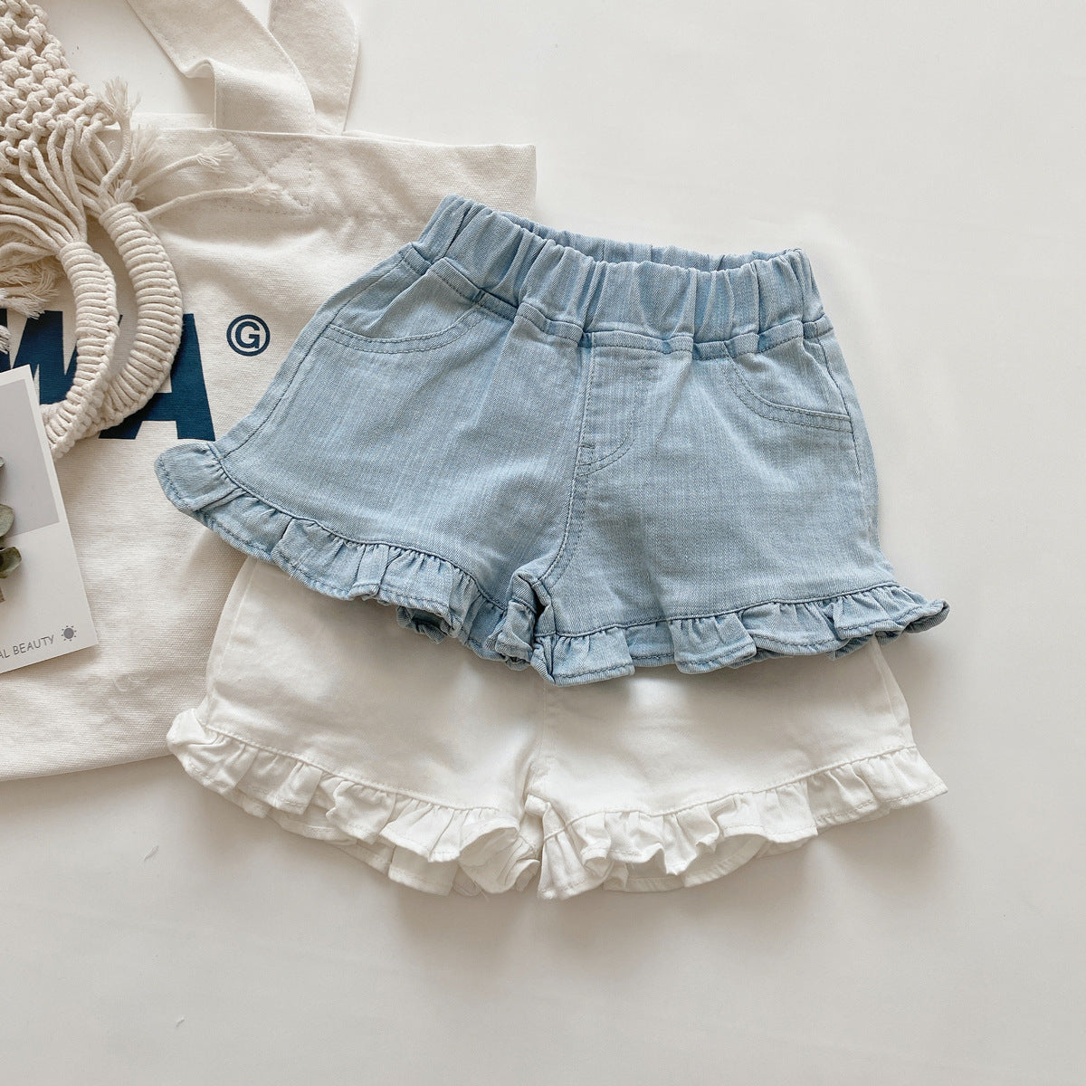 Girls denim shorts