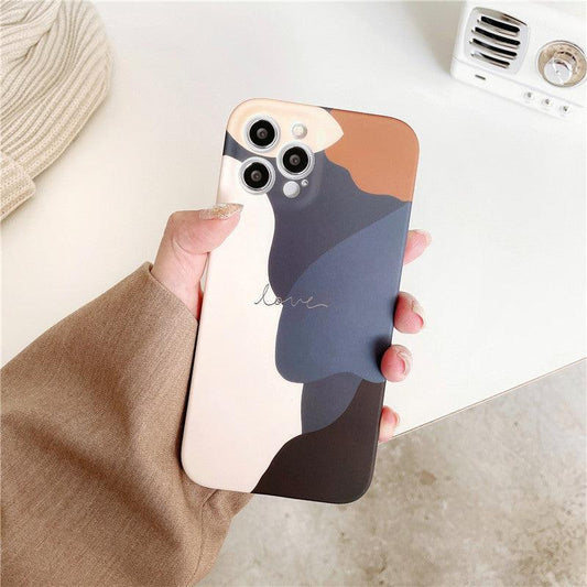 New Morandi Color Matching Frosted Mobile Phone Case - WinnieRose