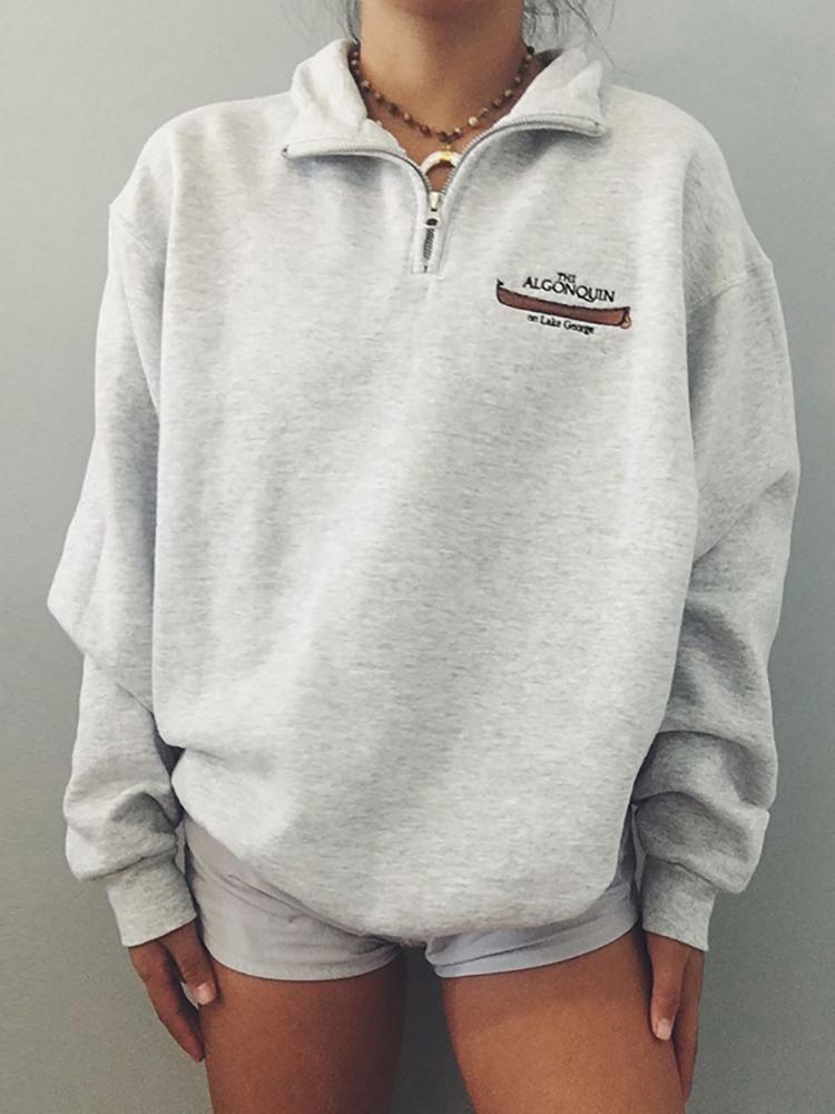 Half Zip Sweatshirt - WinnieRose