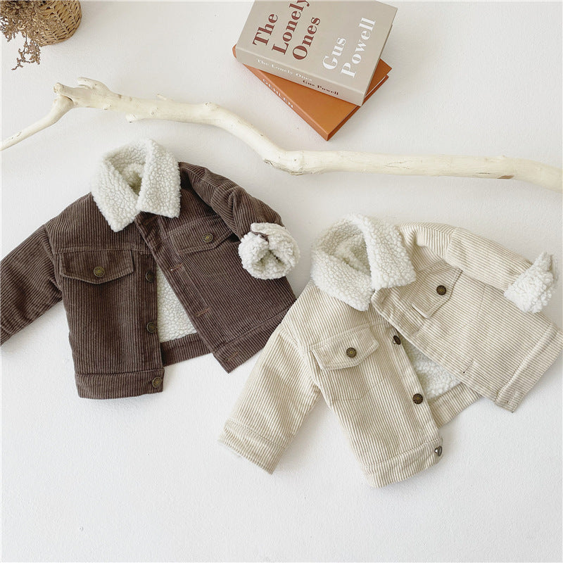 Children's Corduroy Lamb Coat - WinnieRose