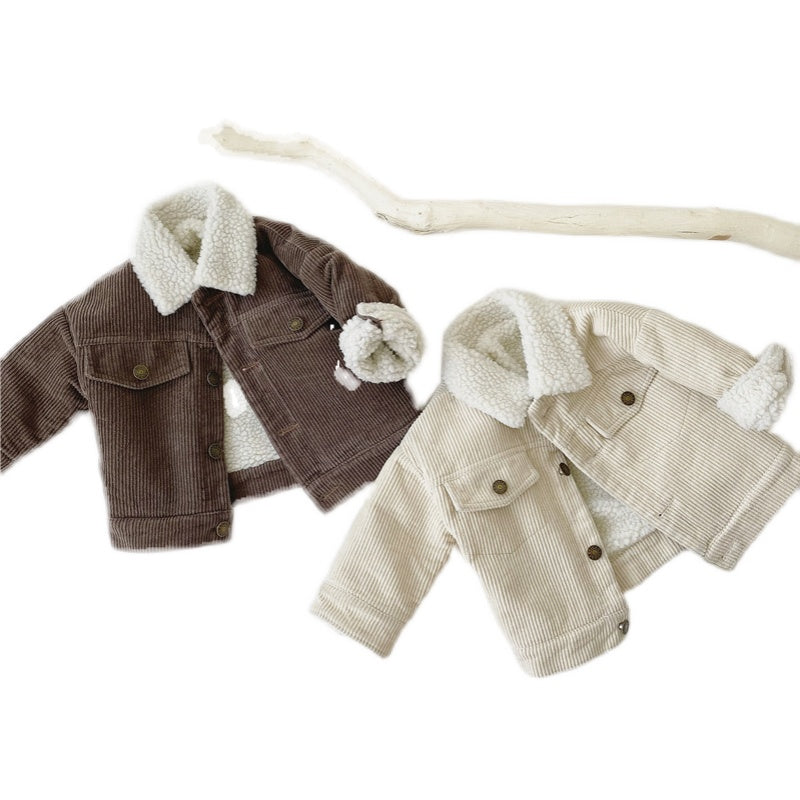 Children's Corduroy Lamb Coat - WinnieRose