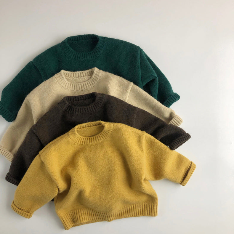 Kids knitted block colour sweater