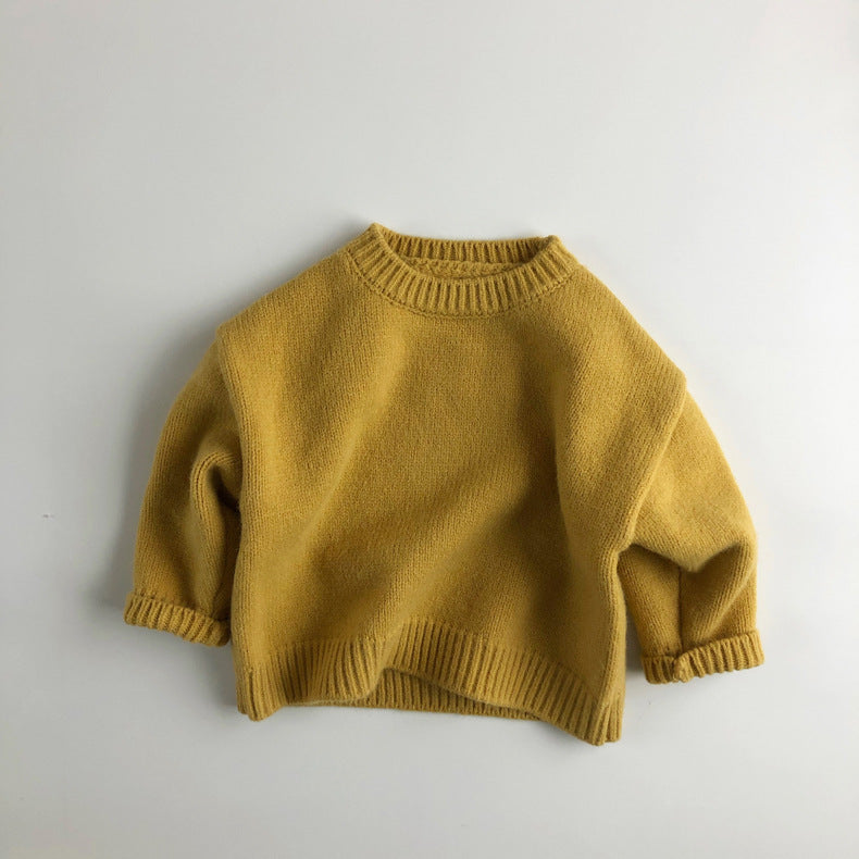 Kids knitted block colour sweater