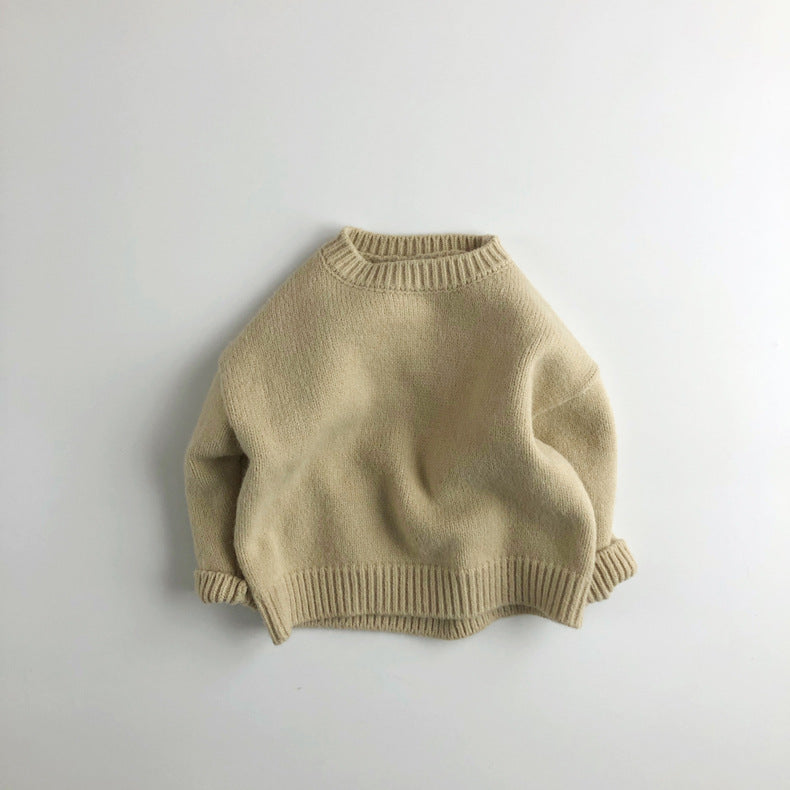 Kids knitted block colour sweater