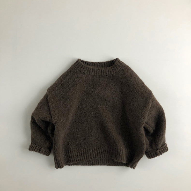 Kids knitted block colour sweater