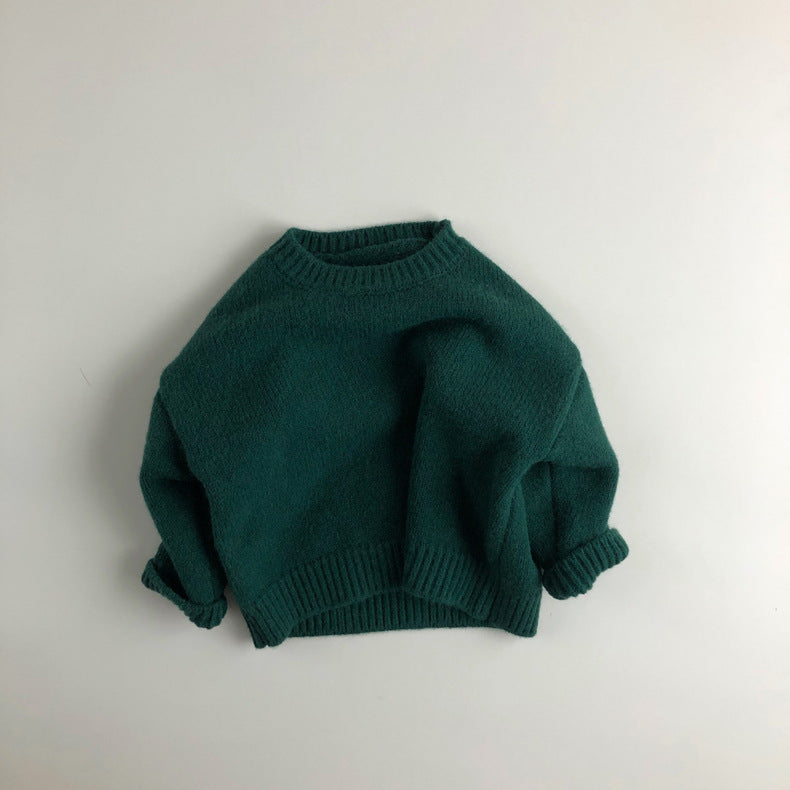 Kids knitted block colour sweater