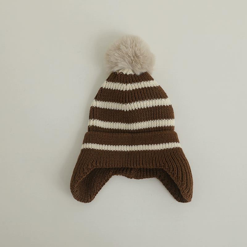 Children’s Striped Pom Pom hat - WinnieRose