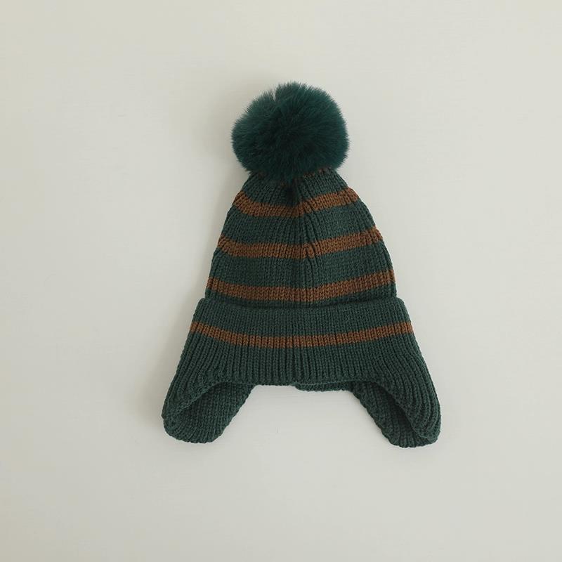 Children’s Striped Pom Pom hat - WinnieRose