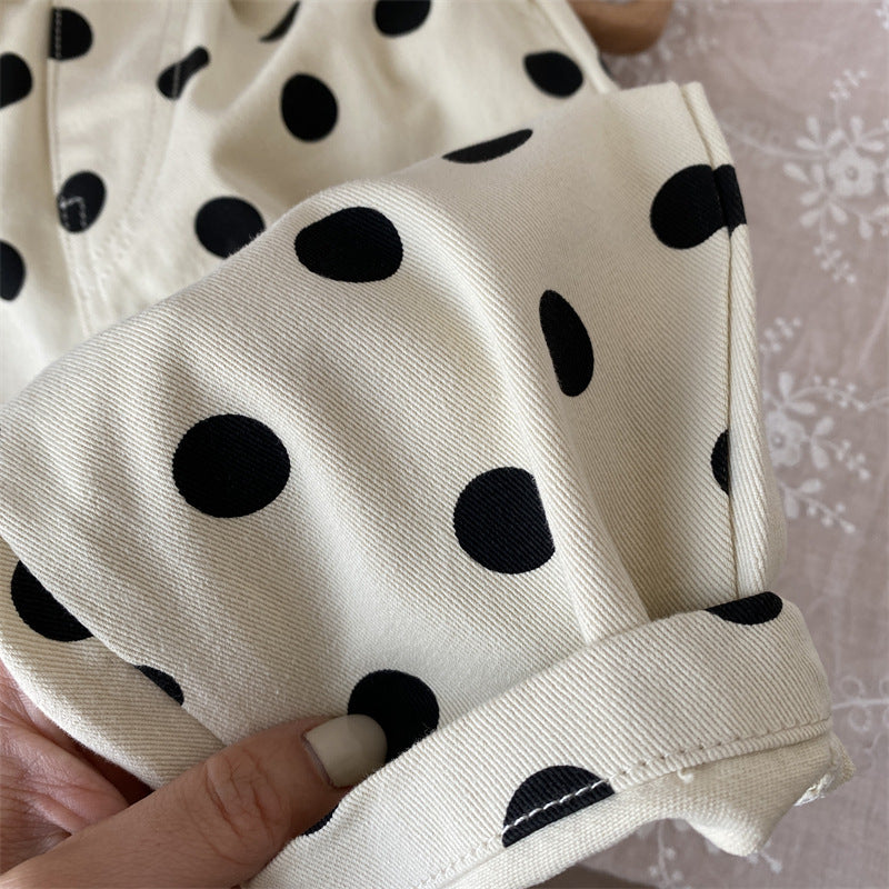 Children's polka dot trousers