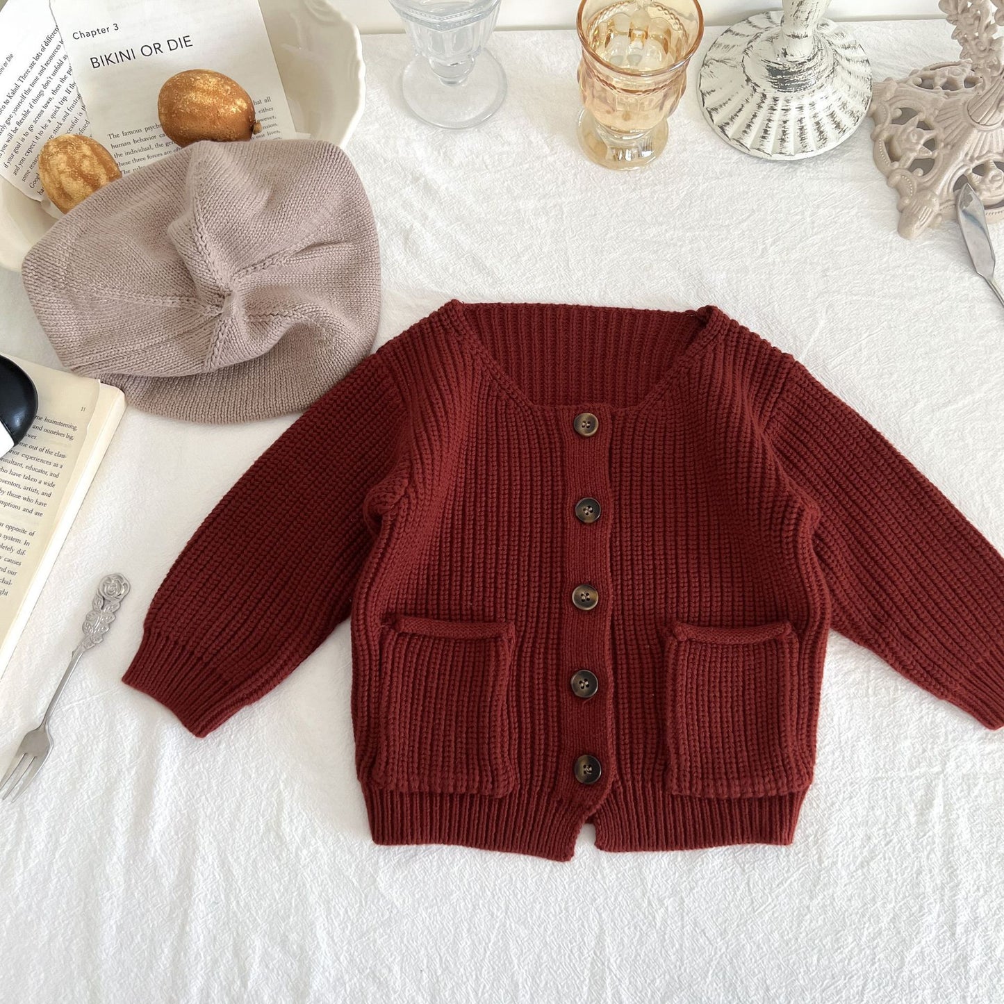 Girl’s Knitted Cardigan