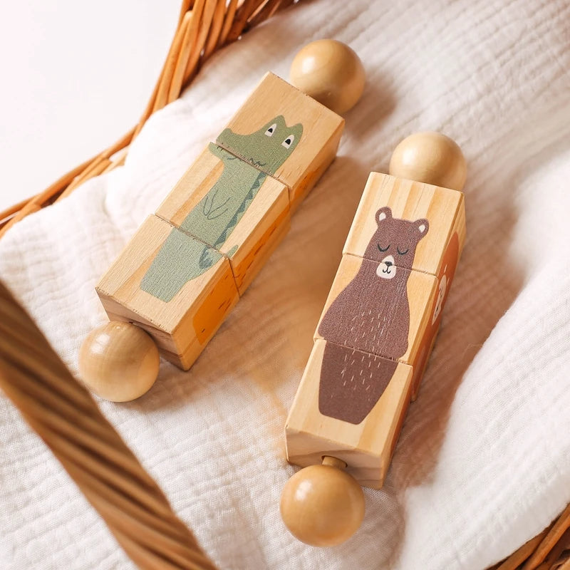 Wooden Multifunctional Rotating  Toy