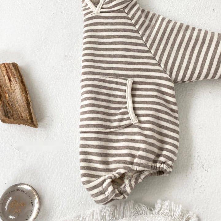 Baby Striped Hooded Romper - WinnieRose