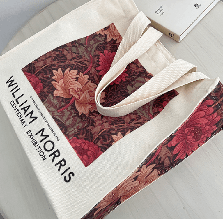 William morris Printed Shoulder Canvas Bag - WinnieRose