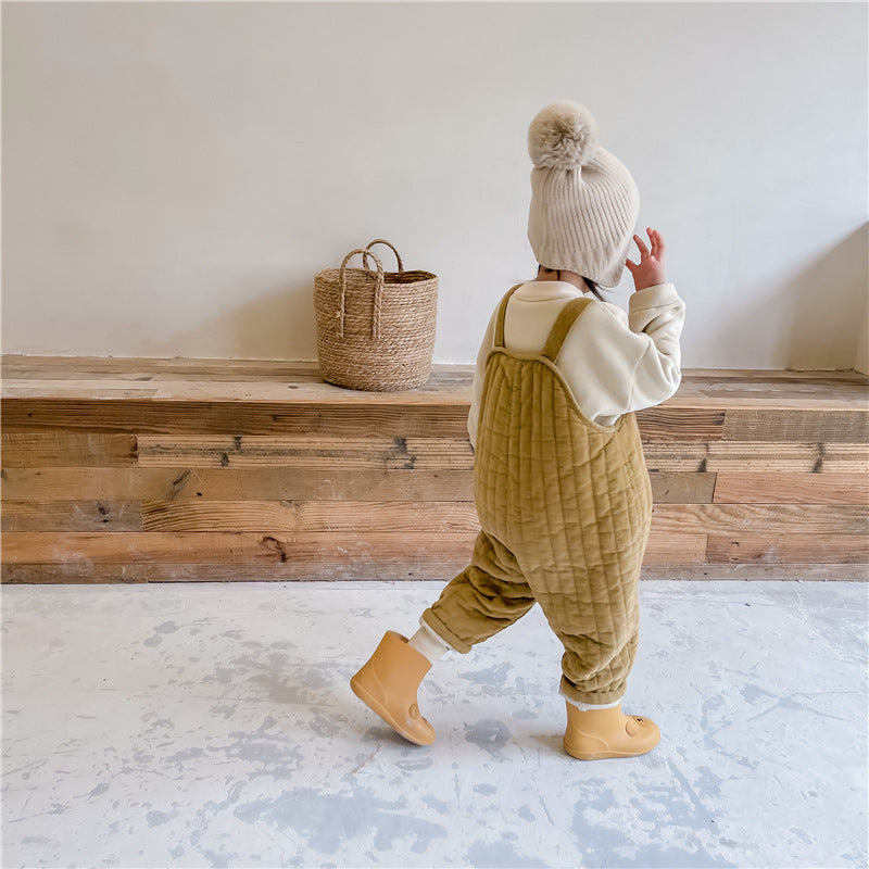 Children’s Corduroy Quilted Jumpsuit - WinnieRose