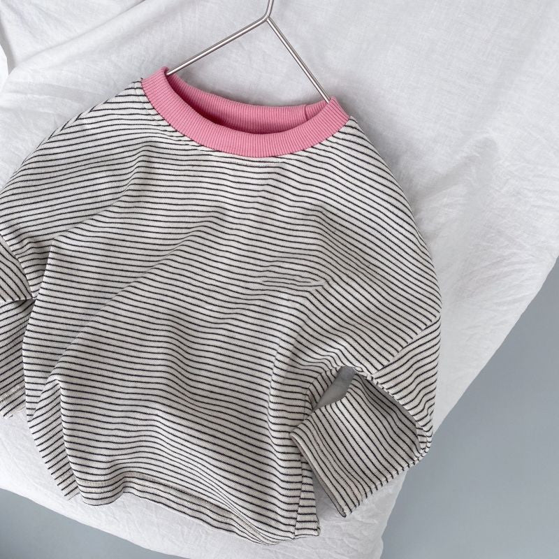 Long sleeved striped tee