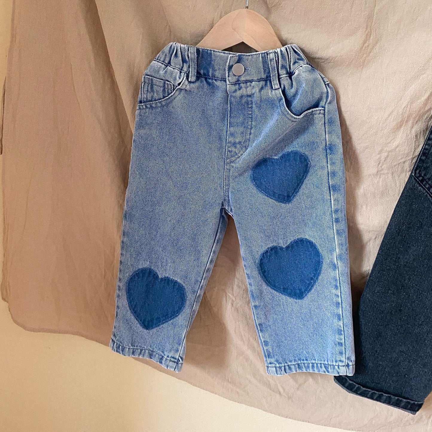 Children love heart jeans