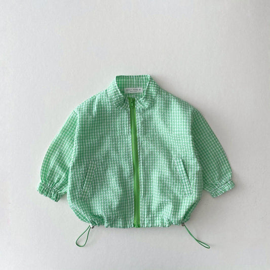 Children's plaid Summer jacket