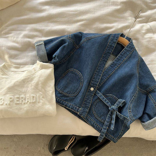 Oversized denim jacket