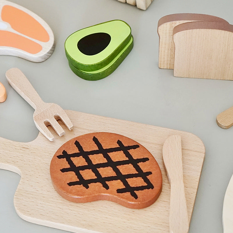 Children's Wooden breakfast toy set - WinnieRose