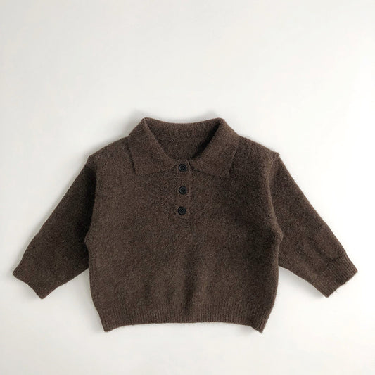 Boys Turn-down Collar sweater