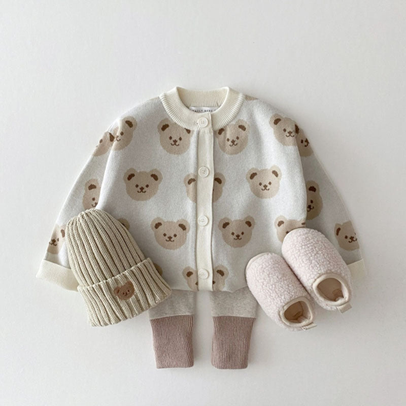 Children's Bear Cardigan - WinnieRose