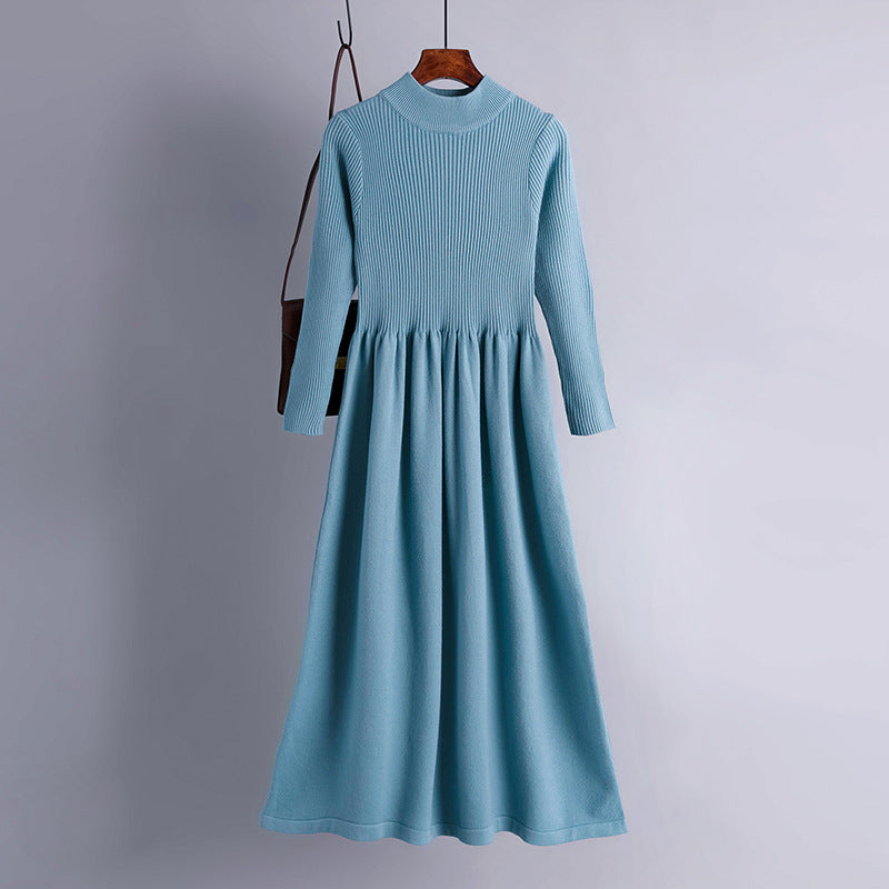 Women's long sleeve knitted dress - WinnieRose