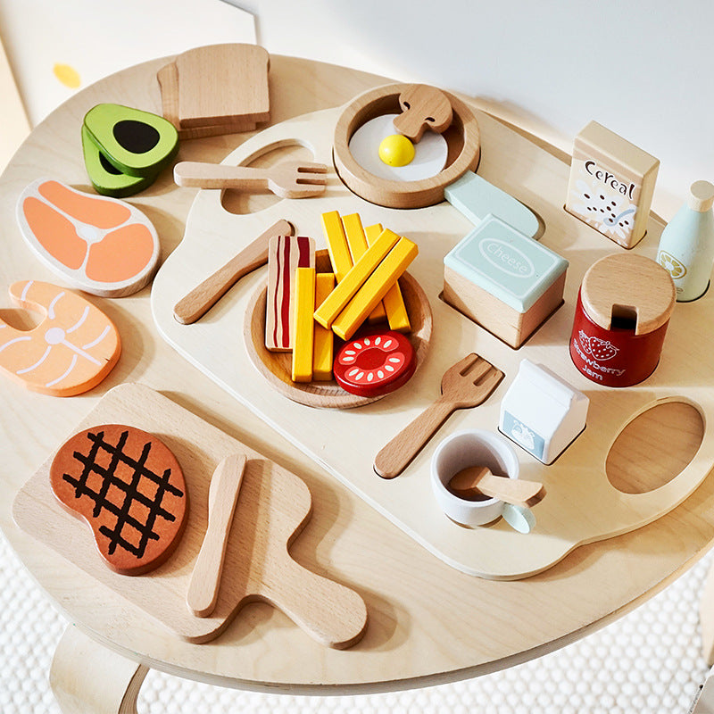 Children's Wooden breakfast toy set - WinnieRose