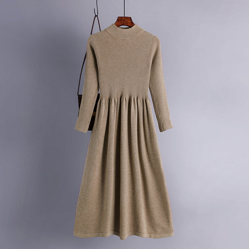 Women's long sleeve knitted dress - WinnieRose