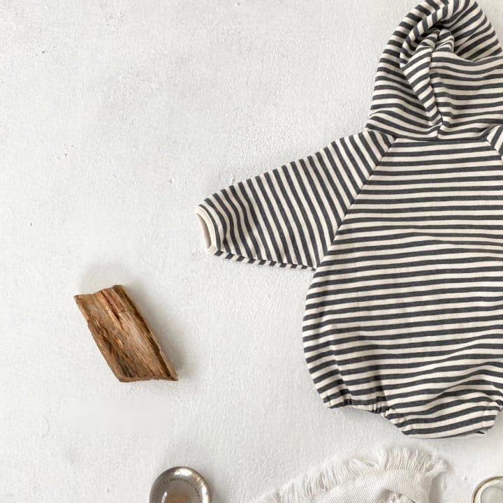 Baby Striped Hooded Romper - WinnieRose