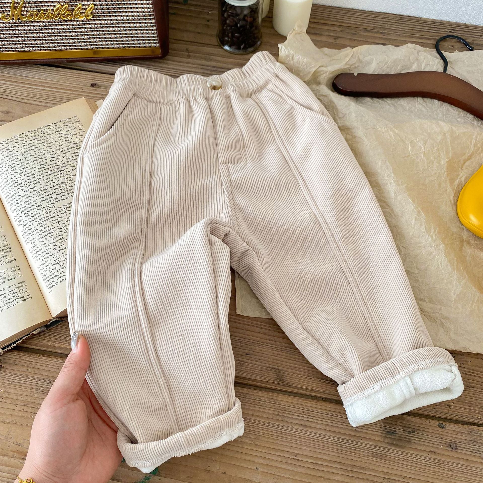Children’s Corduroy Fleece Padded Pants - WinnieRose