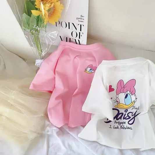 Girls Pink Daisy Duck tshirt