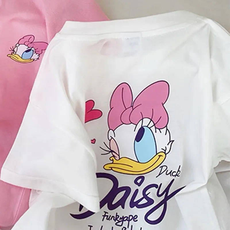 Girls Pink Daisy Duck tshirt