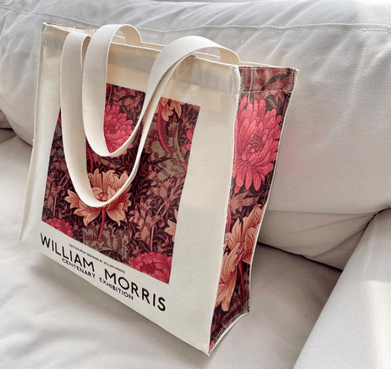 William morris Printed Shoulder Canvas Bag - WinnieRose