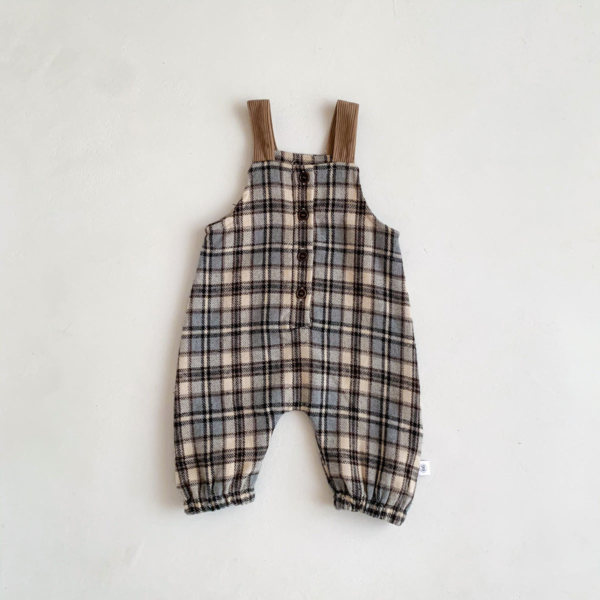 Children's Checked Dungarees - WinnieRose