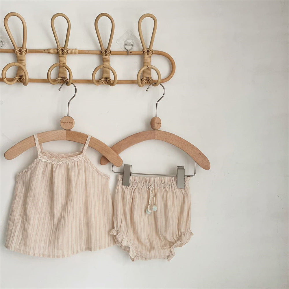 Girls Striped Two-piece Set