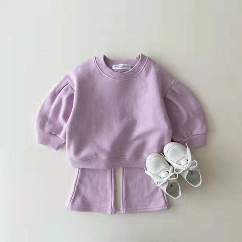 Girls sweater & flares set