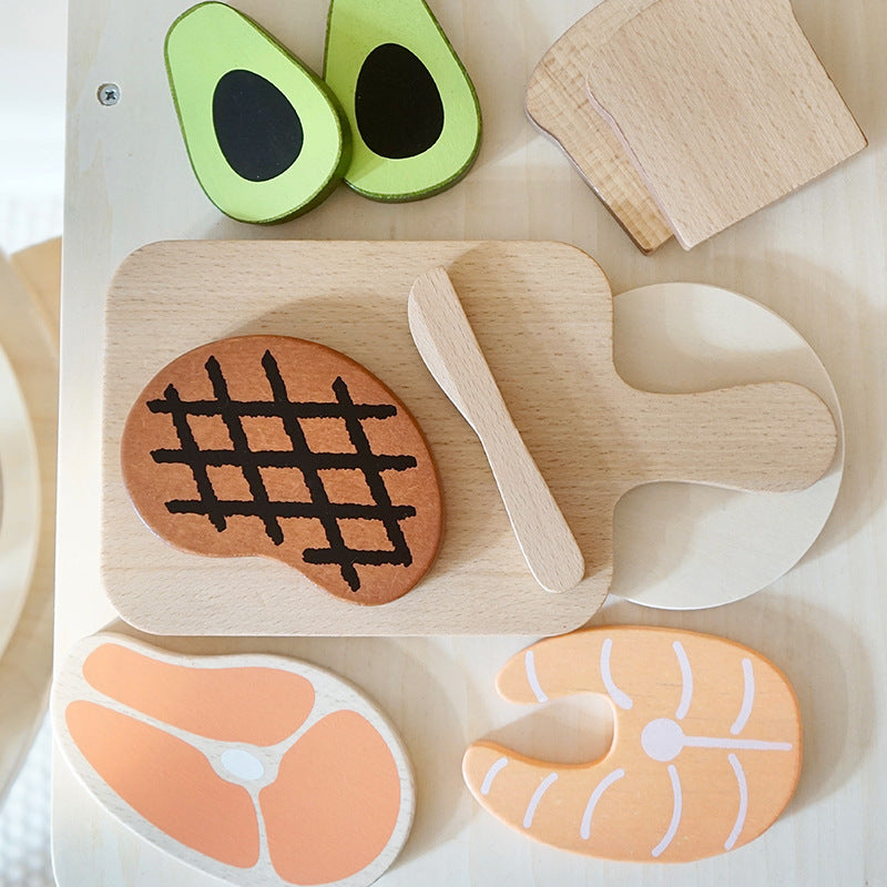 Children's Wooden breakfast toy set - WinnieRose