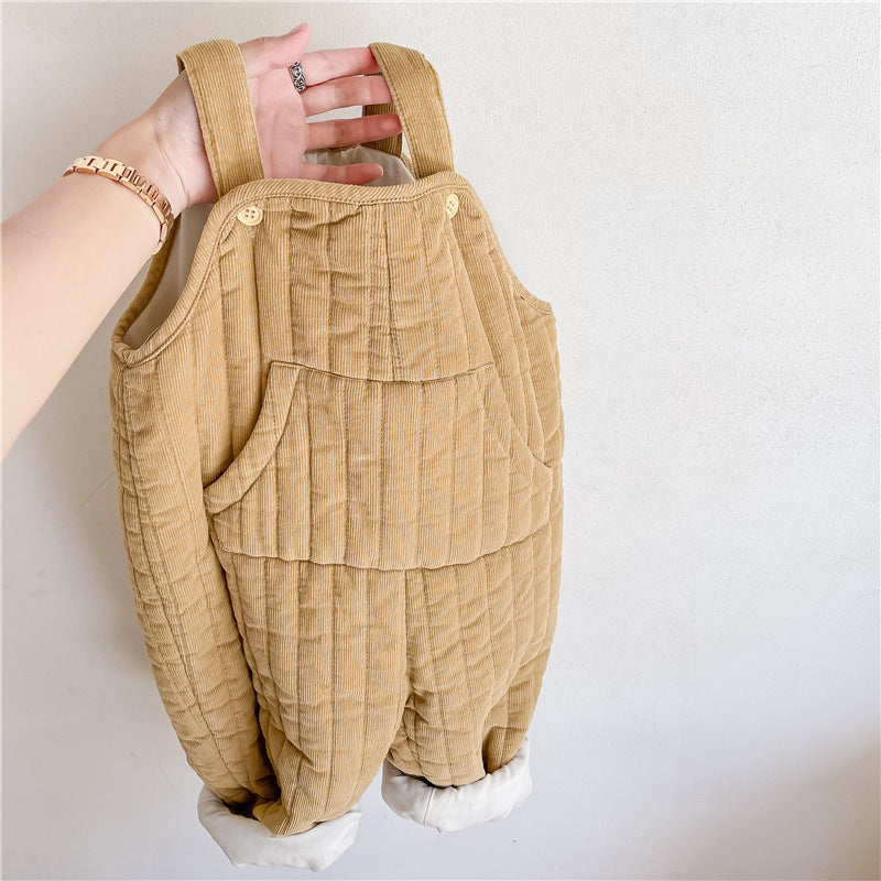 Children’s Corduroy Quilted Jumpsuit - WinnieRose