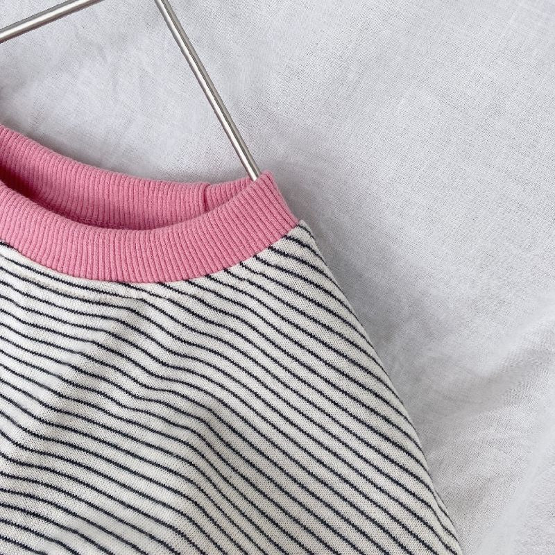 Long sleeved striped tee