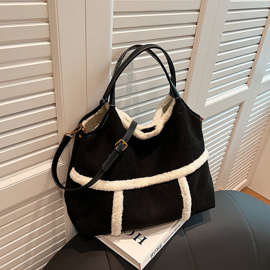 Oversized Suede Handbag - WinnieRose