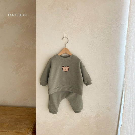 Children's Embroidered Bear Sweater set - WinnieRose